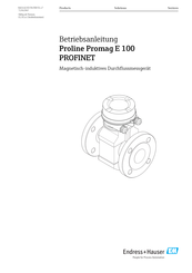 Endress+Hauser Proline Promag E 100 Betriebsanleitung