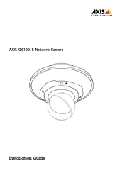 Axis Communications Q6100-E Installationsanleitung