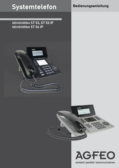 AGFEO SENSORfon ST 54 IP Bedienungsanleitung