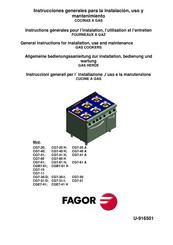 Fagor CG7-40 A Allgemeine Bedienungssanleitung Zur Installation Bedienung Und Wartung