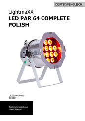 Lightmaxx LED PAR 64 COMPLETE POLISH Bedienungsanleitung