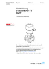 Endress+Hauser Deltabar PMD55B Kurzanleitung