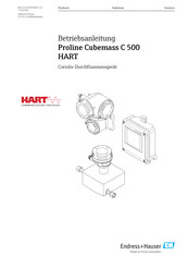 Endress+Hauser Proline Cubemass C 500 HART Betriebsanleitung