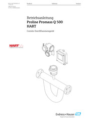 Endress+Hauser Proline Promass Q 500 HART Betriebsanleitung