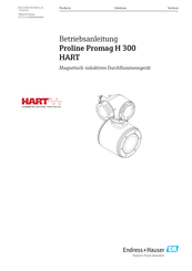 Endress+Hauser Proline Promag H 300 HART Betriebsanleitung
