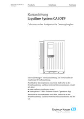 Endress+Hauser Liquiline System CA80TP Kurzanleitung