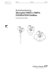 Endress+Hauser Micropilot FMR53 FOUNDATION Fieldbus Betriebsanleitung