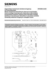 Siemens 3WN6 Betriebsanleitung