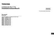 Toshiba MML-UP0181H-E Installationshandbuch