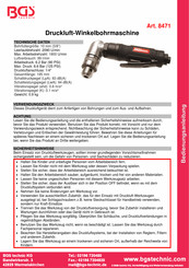 BGS technic 8471 Bedienungsanleitung