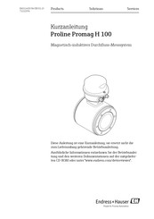 Endress+Hauser Proline Promag H 100 Kurzanleitung