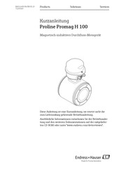 Endress+Hauser Proline Promag H 100 Kurzanleitung