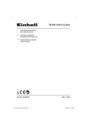 EINHELL 23.520.40 Orginal-Betriebsanleitung