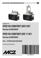 MCZ VIVO 90 COMFORT AIR 9 M1 Übersetzung Der Originalanleitung