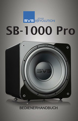 SVS Sound Revolution SB-1000 Pro Bedienerhandbuch