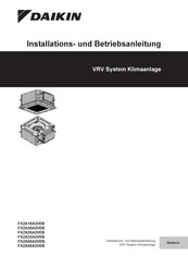 Daikin FXZA15A2VEB Installation Und Betriebsanleitung