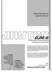 jaytec DJM-8 Bedienungsanleitung