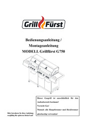 Grillfürst G750 Bedienungsanleitung, Montageanleitung