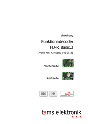 Tams Elektronik FD-R Basic.3 Anleitung