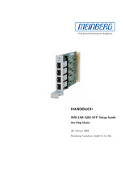 Meinberg IMS-LNE-GBE-SFP Handbuch
