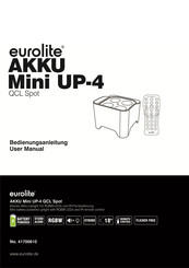EuroLite AKKU UP-4 QCL Spot QuickDMX Bedienungsanleitung