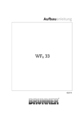 Brunner WFR 33 Bedienungs- Und Aufbauanleitung