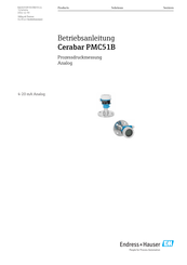 Endress+Hauser Cerabar PMC51B Betriebsanleitung