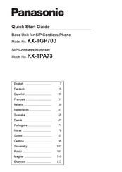Panasonic KX-TPA73 Schnellstart Handbuch