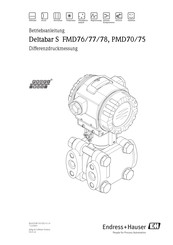 Endress+Hauser Deltabar S PMD70 Betriebsanleitung