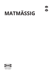 IKEA MATMÄSSIG Handbuch