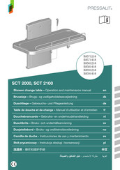 Pressalit SCT 2000 Gebrauchs- Und Pflegeanleitung