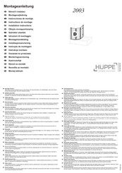 Hüppe 2003 Montageanleitung