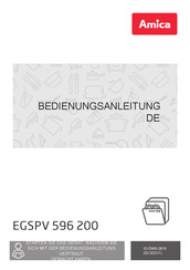 Amica EGSPV 596 200 Bedienungsanleitung