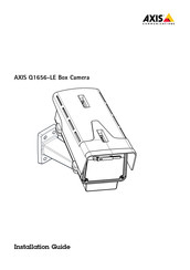 Axis Communications Q1656-LE Installationsanleitung