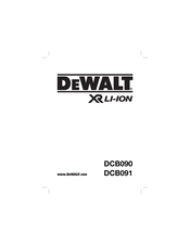 DeWalt XR LI-ION DCB091 Bersetzt Von Den Originalanweisungen