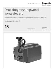 Bosch REXROTH DBW52 3X/ E Serie Betriebsanleitung