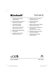 EINHELL TE-CC 2025 UF Originalbetriebsanleitung