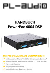 PL-AUDIO PowerPac 4004 DSP Handbuch