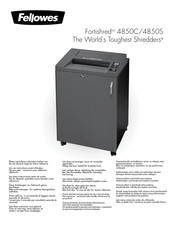 Fellowes Fortishred 4850S Handbuch