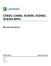 Lexmark XC8163 Benutzerhandbuch
