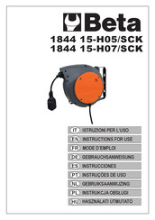 Beta 1844 15-H05/SCK Gebrauchsanweisung
