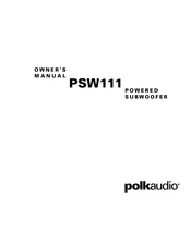 Polk Audio PSW111 Bedienungsanleitung