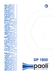 Paoli Avvitatori DP 1800 Handbuch Für Gebrauch Und Wartung