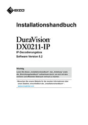 Eizo DuraVision DX0211-IP Installationshandbuch