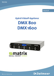 dallmeier SMATRIX DMX1600 Bedienungsanleitung