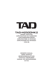TAD TAD-M2500MK2 Bedienungsanleitung