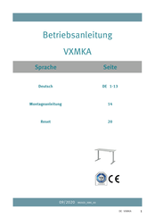 Hammerbacher XMKA12 Betriebsanleitung
