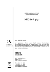 Iskra MIG 165i CuSi Bedienungsanleitung