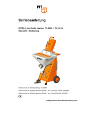 PFT RITMO L plus Turbo Betriebsanleitung