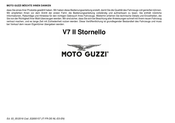 MOTO GUZZI V7 II Stornello Bedienungsanleitung